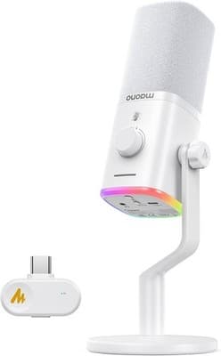 PD100W Wireless Dynamic Microphone Microphones & Wireless Systems White PD100W