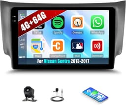 Android 13 Car Stereo Wireless CarPlay Android Auto Nissan Sentra 2013-2017 GPS gallery image 1