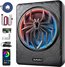 CX10 Car Subwoofers Black 1200W Slim Active Car Subwoofer 10in Under Seat Powere gallery image 1