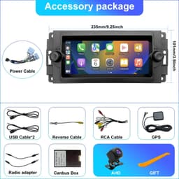 Video In-Dash Units w/GPS 2006 5GWiFi Radio Dodge Ram 1500/2500/3500 2006 2008 gallery image 4
