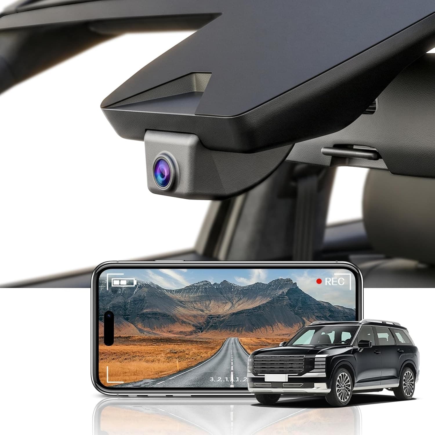 Front 4K Only(Palisade ) Video In-Dash Units w/GPS 64GB Card 2026 4K Dash Cam
