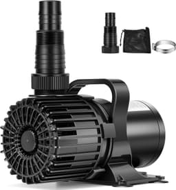 Portable Black 220W 4500GPH Submersible Water Pump 180° Seamless Adjustable Nozz gallery image 1