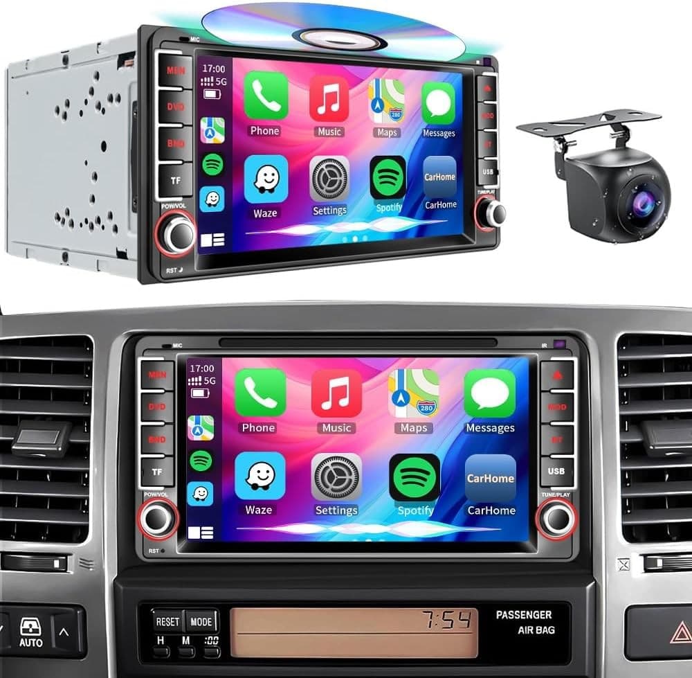 Video In-Dash Units w/GPS SWC 2003 Plug&Play CD/DVD Player Car Radio Toyota 4Run