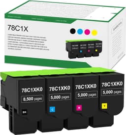 High Yield 78C1X 78C1XK0 78C1XC0 78C1XM0 78C1XY0 Toner Cartridge Compatible Kit gallery image 1