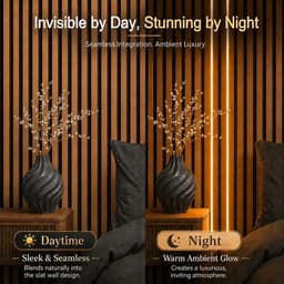 DEIGCYU Smart Slat Wall LED Light Strip Kit 2 x 10 ft Tunable White gallery image 3