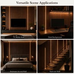 DEIGCYU Smart Slat Wall LED Light Strip Kit 2x10ft 15mm Groove gallery image 8