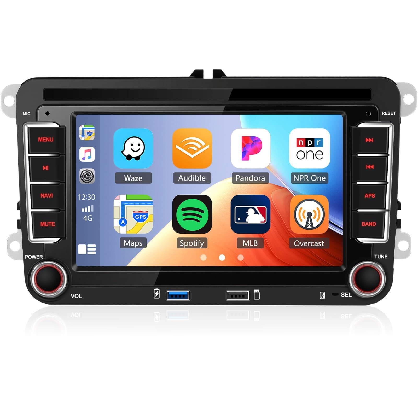 SIXWIN 7in Car Stereo VW Golf Passat Jetta CarPlay Android Auto WiFi