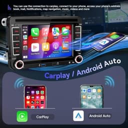 SIXWIN 7in Car Stereo VW Golf Passat Jetta CarPlay Android Auto WiFi gallery image 2