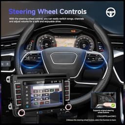 SIXWIN 7in Car Stereo VW Golf Passat Jetta CarPlay Android Auto WiFi gallery image 5