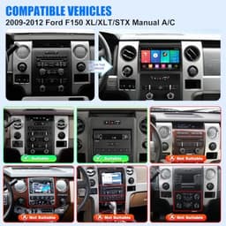 Rojokis 9in Car Stereo Ford F-150 2009-2012 4-Core 64GB CarPlay GPS gallery image 2
