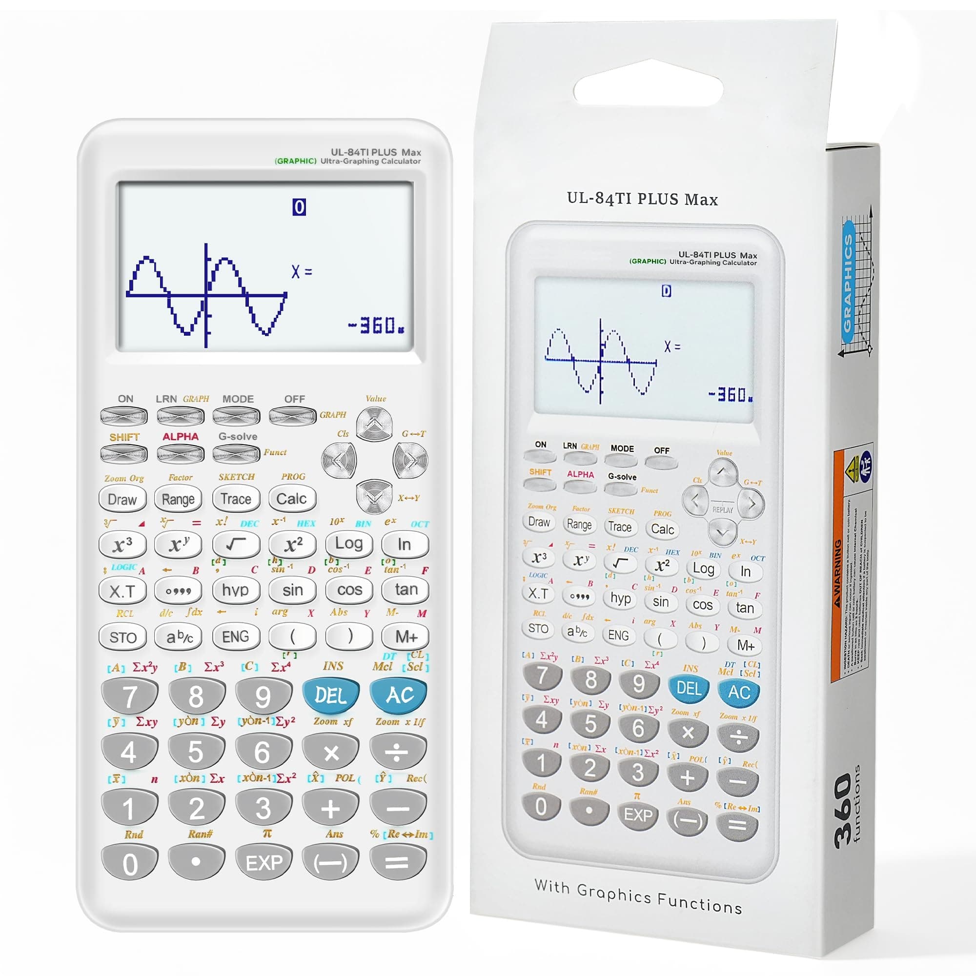 LIONSGLUE UL-84 Graphing Scientific Calculator Python 360+ Functions