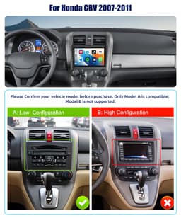 Zomolither 9in Android 15 Car Stereo Honda CR-V 2007-2011 CarPlay GPS gallery image 2
