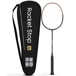 Racket Stop Carbon X PRO 4U Lightweight Badminton Racket with Cover gallery image 1