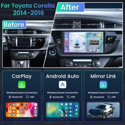 Jingelsye 10in Android 15 Car Stereo Corolla 2014-2016 CarPlay GPS gallery image 2