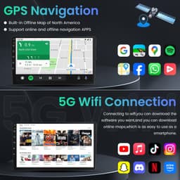 Jingelsye 10in Android 15 Car Stereo Corolla 2014-2016 CarPlay GPS gallery image 4