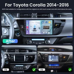 Jingelsye 10in Android 15 Car Stereo Corolla 2014-2016 CarPlay GPS gallery image 8