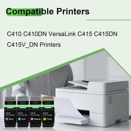 YIJET C410 C415 Compatible Toner 4-Pack for Xerox VersaLink C410 C415 gallery image 2