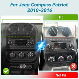 EKAT 10.1in Android Car Stereo Jeep Compass Patriot 2010-2016 GPS gallery image 2
