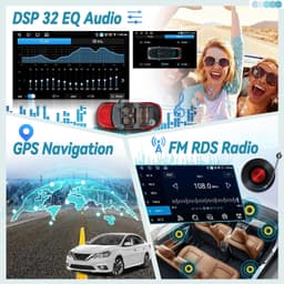 EKAT 10.1in Android Car Stereo Jeep Compass Patriot 2010-2016 GPS gallery image 5