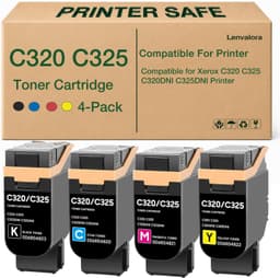 Lenvalora 006R04823 Compatible Toner 4-Pack for Xerox C320 C325 gallery image 1