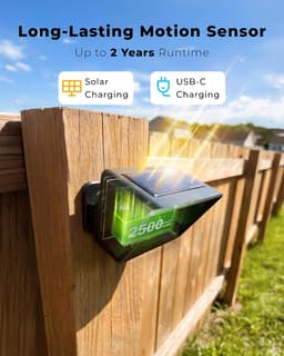 FULNIX DA01 Solar Driveway Alarm 3000FT Rechargeable Receiver Sensor gallery image 3