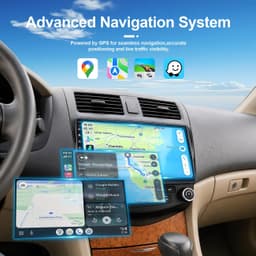Rojokis 10in Car Stereo Honda Accord 2003-2007 CarPlay GPS WiFi6 gallery image 6