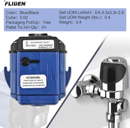 FLIBEN EBV-129-A-C Electronic Toilet Flush Control Module 1.28/1.6 GPF gallery image 3