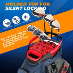 Sturdum 15-Way Golf Cart Bag 12 Pockets Cooler Rain Cover 7.9 lb gallery image 3