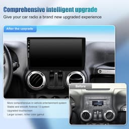 SailingTravel 10in Android Car Stereo GPS for Jeep Wrangler JK 2007-2018 gallery image 2