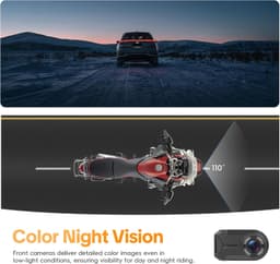 SIXWIN 1080p IP66 Motorcycle Dash Cam 110 Degree Front Camera gallery image 4