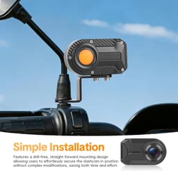 SIXWIN 1080p IP66 Motorcycle Dash Cam 110 Degree Front Camera gallery image 6