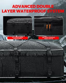 Benlari 74L ATV Rack Cargo Bag with 14L Cooler and Rain Cover gallery image 2