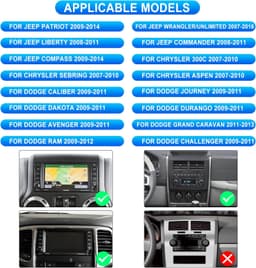 Rimoody 10.1in Android Car Stereo GPS for Jeep Wrangler JK gallery image 2