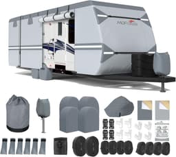 MOFCOVER 24-27 ft 9-Layer Waterproof Travel Trailer RV Cover gallery image 1