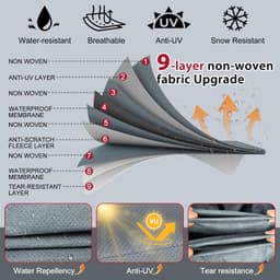 MOFCOVER 24-27 ft 9-Layer Waterproof Travel Trailer RV Cover gallery image 2