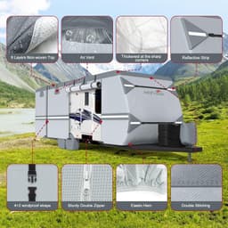 MOFCOVER 24-27 ft 9-Layer Waterproof Travel Trailer RV Cover gallery image 6