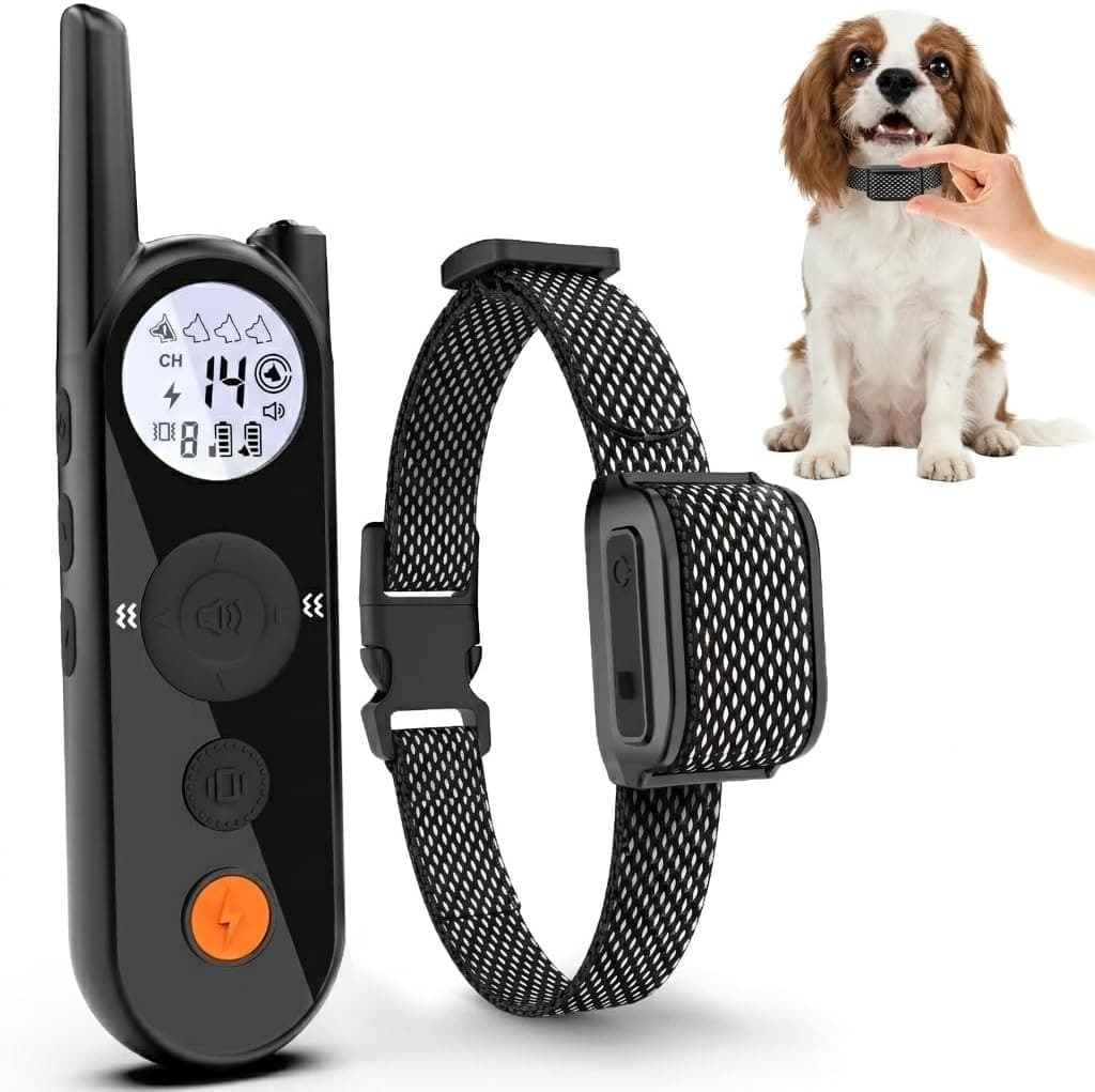 MIMOFPET X3 Remote Dog Training Collar 6000 ft 8-50 lb IPX7 Black