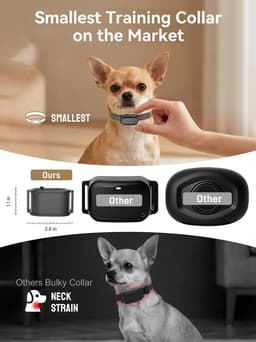 MIMOFPET X3 Remote Dog Training Collar 6000 ft 8-50 lb IPX7 Black gallery image 6