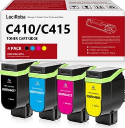 LeciRoba C410 C415 Compatible Toner 4-Pack 006R04677-680 BKCMY gallery image 1
