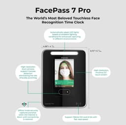 ANVIZ FacePass 7 Pro Biometric Time Clock Face RFID PIN WiFi Door Access gallery image 4