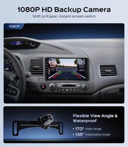 AINAVI 9in Car Stereo Honda Civic 2006-2011 CarPlay Android Auto GPS Camera gallery image 4