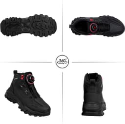 Scoyco Men's Motorcycle Riding Shoes High Top Protective Boots US 10.5 gallery image 8