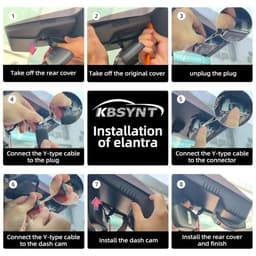 KBSYNT 4K Hidden Dash Cam for Hyundai Elantra 2021-2026 64GB gallery image 4
