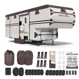 MOFCOVER 41-45ft 9-Layer Fifth Wheel RV Cover Brown with Tire Covers gallery image 2