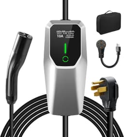 Vratzn 32A Portable EV Charger NACS Tesla 20ft NEMA 14-50 5-15 gallery image 1