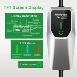 Vratzn 32A Portable EV Charger NACS Tesla 20ft NEMA 14-50 5-15 gallery image 5