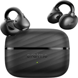 Oraimo OPN-371 Open-Ear Clip-On Bluetooth Earbuds Black 35H Case gallery image 1