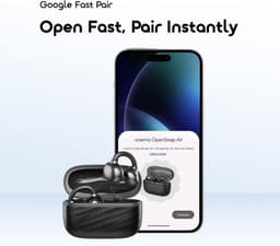 Oraimo OPN-371 Open-Ear Clip-On Bluetooth Earbuds Black 35H Case gallery image 6