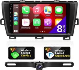 CGOGC 9in Car Stereo GPS for Toyota Prius 2010-2015 CarPlay Camera gallery image 1