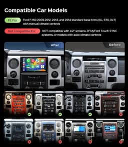 AINAVI 9in Car Stereo for Ford F150 2009-2014 CarPlay GPS Camera gallery image 3